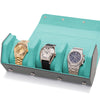 Napa Leather Watch Case for Men - Three Slot Luxury Watch Roll Storage Organizer & Display