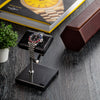 Natural Marble Base & Luxury Napa Leather Watch Stand