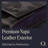 Luxury Napa Leather Single Watch Pouch with Velvet Interior - Compact Watch Case