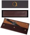 Full Grain Napa Leather Travel Watch Case Sleeve